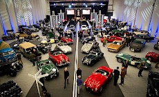 A show room full of classic cars