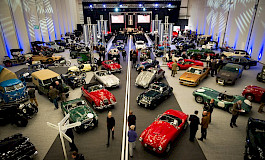 A show room full of classic cars